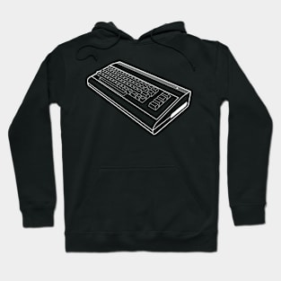 commodore 3d wireframe Hoodie